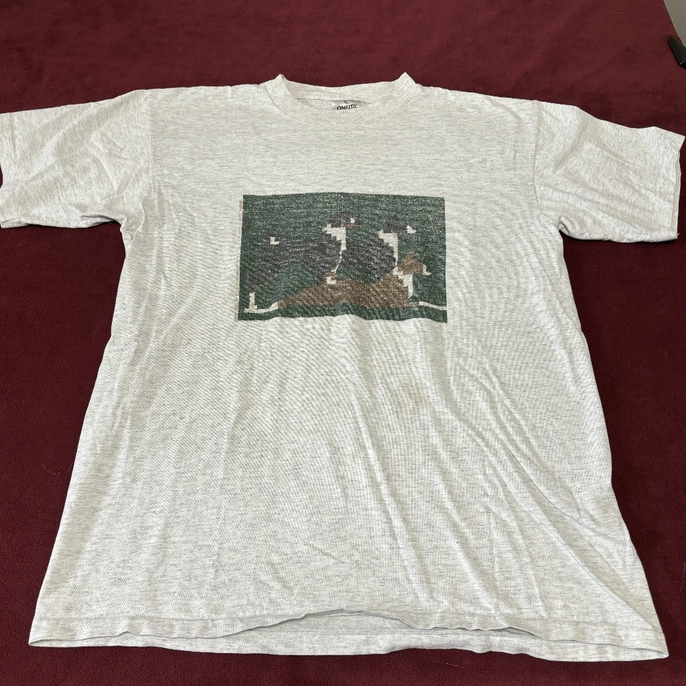 Vintage Border Collie Men's T-Shirt - Size XL